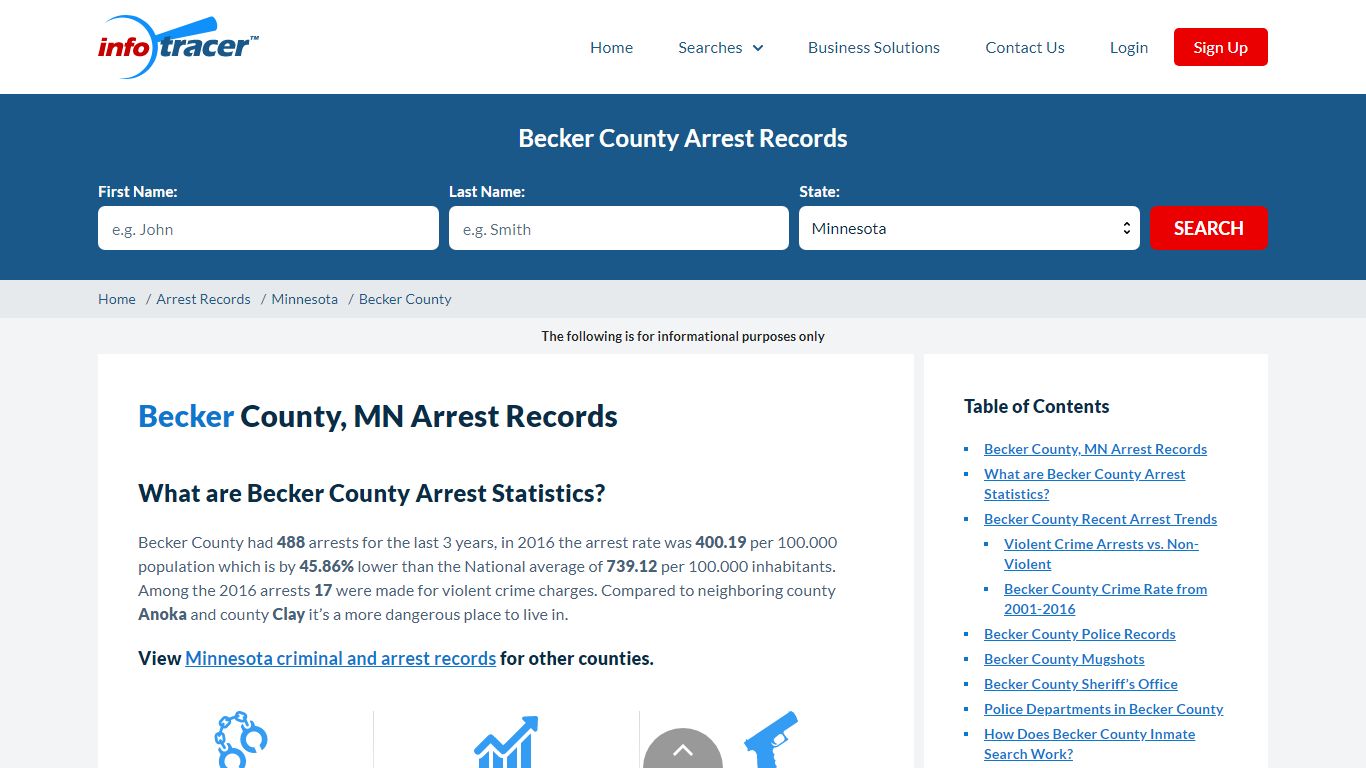 Becker County, MN Arrests, Mugshots & Jail Records - InfoTracer